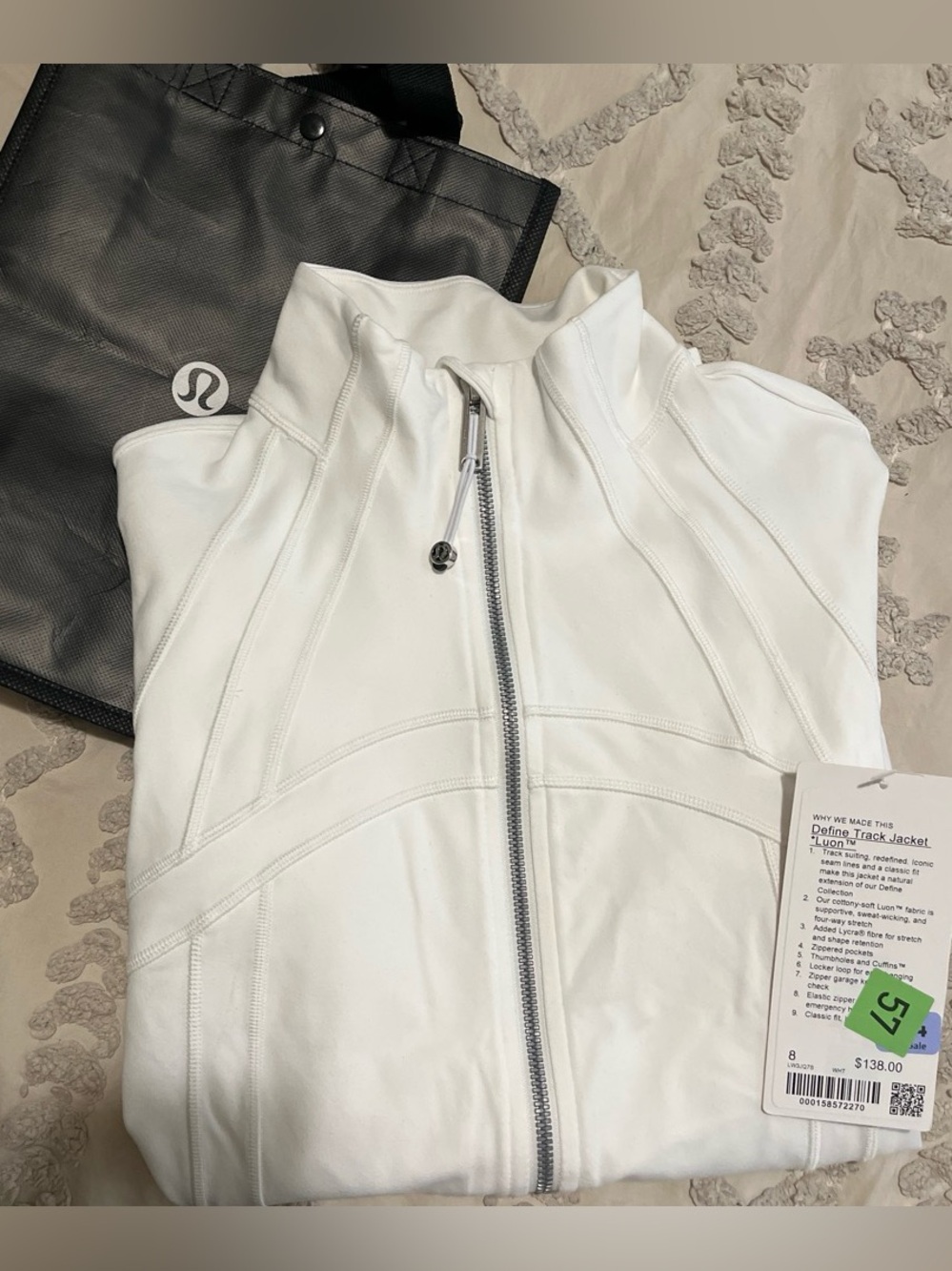 Lululemon define track jacket * luon ( brand new with tags)